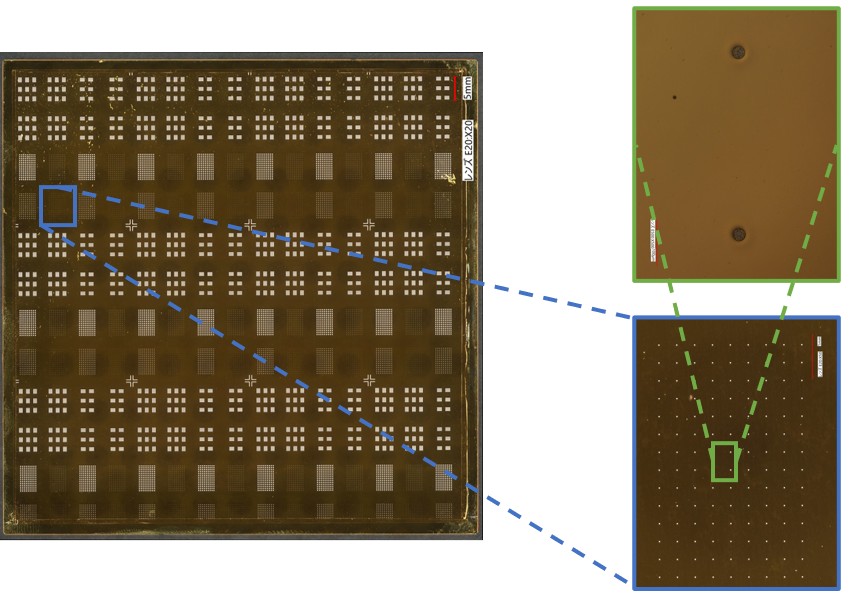 Fine Pattern on Wafer Φ25μm
